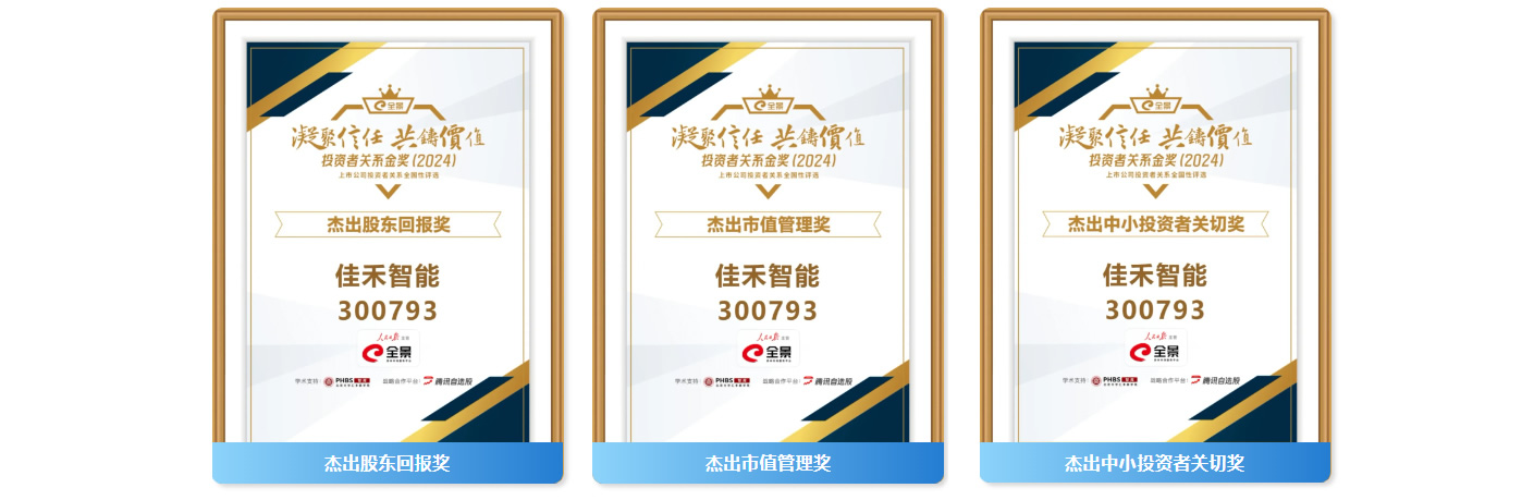 Z6尊龙旗舰厅智能揽获第六届全景投资者关系金奖(2024)七大奖项！