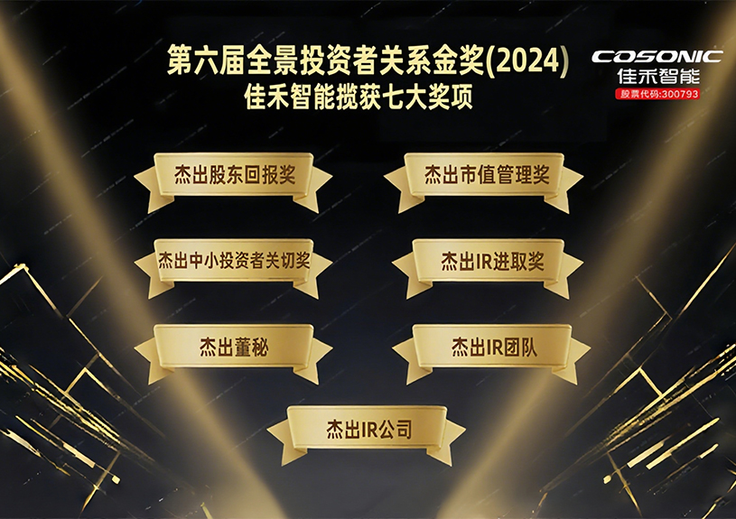 Z6尊龙旗舰厅智能揽获第六届全景投资者关系金奖(2024)七大奖项！